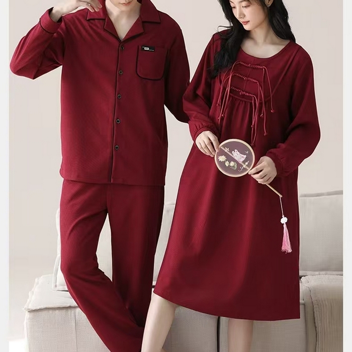 91家纺网 家纺一手货源 找家纺 （总）洛兰沙家居馆【只代发】【只代发】 拉架棉婚庆睡袍家居服