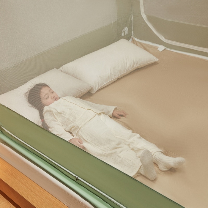 91家纺网 家纺一手货源 找家纺 卓尔居2025新款成人坐床外穿蚊帐-mood.max max.浅绿