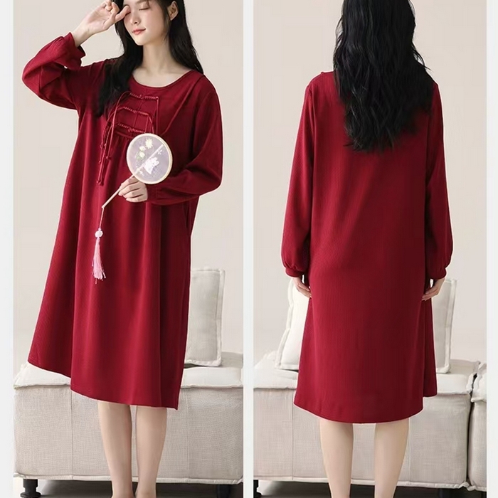 91家纺网 家纺一手货源 找家纺 （总）洛兰沙家居馆【只代发】【只代发】 拉架棉婚庆睡袍家居服