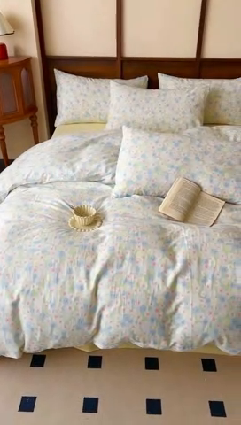 91家纺网 家纺一手货源 找家纺 （总）优品阁  2025新款A类全棉有氧双层纱四件套