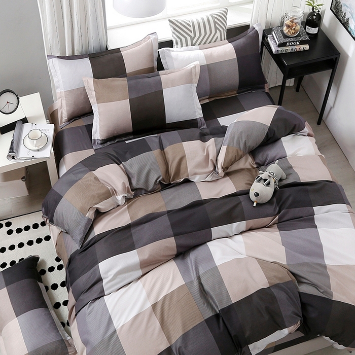 91家纺网 家纺一手货源 找家纺 梦卓家纺 2025新款亲肤芦荟棉单被套 巴罗格