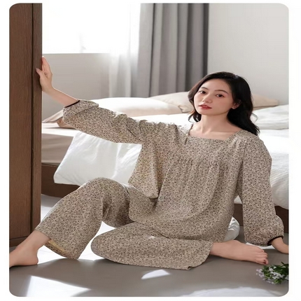 91家纺网 家纺一手货源 找家纺 （总）洛兰沙家居馆【只代发】【只代发】 拉架棉菲边款家居服