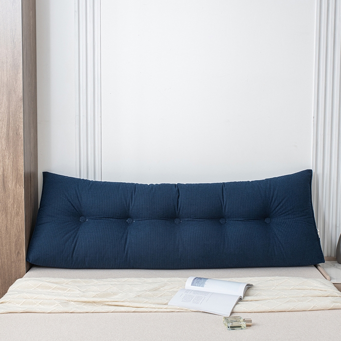 91家纺网 家纺一手货源 找家纺 美达人 2025新款玉米绒三角靠垫 柏林蓝-玉米绒