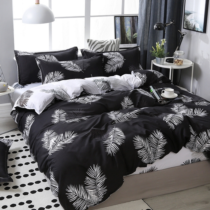 91家纺网 家纺一手货源 找家纺 梦卓家纺 2025新款亲肤芦荟棉单被套 叶语翩翩