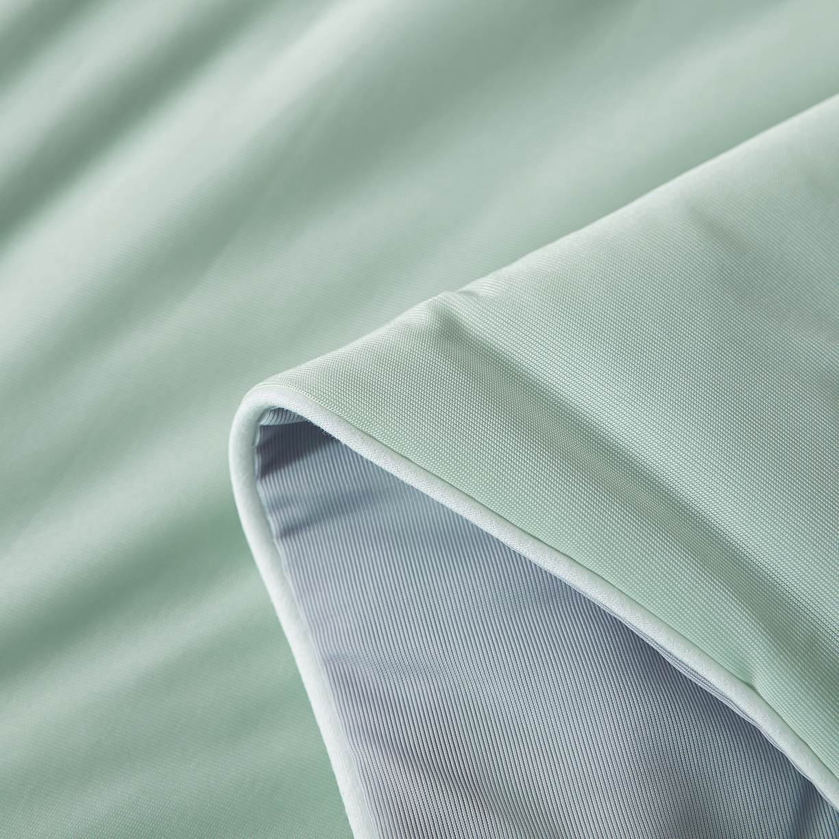 91家纺网 家纺一手货源 找家纺 梦恬佳 2025新款A类凉感丝夏凉被 水绿色