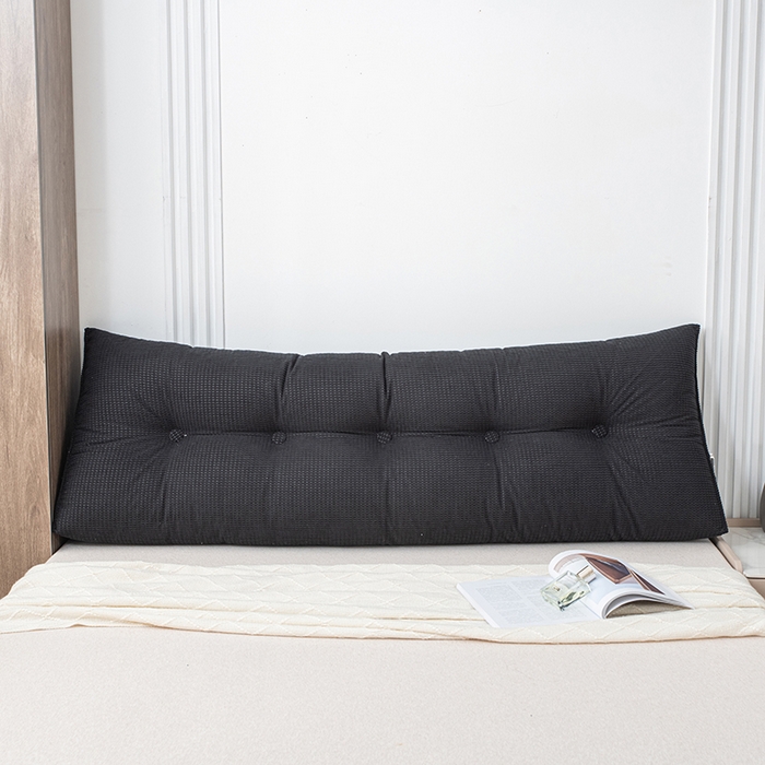 91家纺网 家纺一手货源 找家纺 美达人 2025新款玉米绒三角靠垫 星云黑-玉米绒