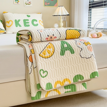 91家纺网 家纺一手货源 找家纺 （总）世纪绒品 2026新款凉感丝印花款乳胶凉席