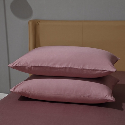 91家纺网 家纺一手货源 找家纺 （总）晶缦家纺 2025新款全棉纯棉双股100支贡缎长绒棉纯色单品枕套