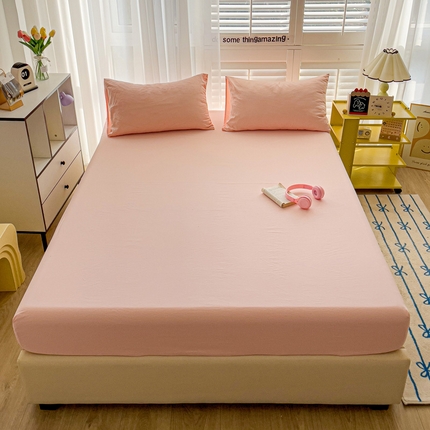 仟人梦 2025新款纯色床笠 玉色