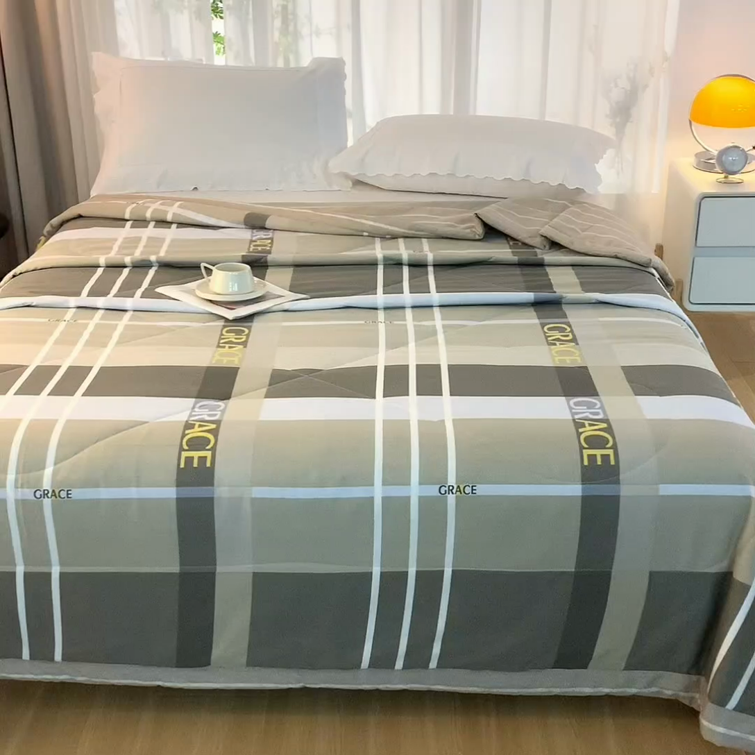 91家纺网 家纺一手货源 找家纺 羽梦家纺 2025新款新疆棉花全棉夏凉被被子被芯 奇彩空间