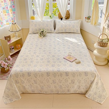 91家纺网 家纺一手货源 找家纺 （总）名兮-2025新款全棉双层纱床单