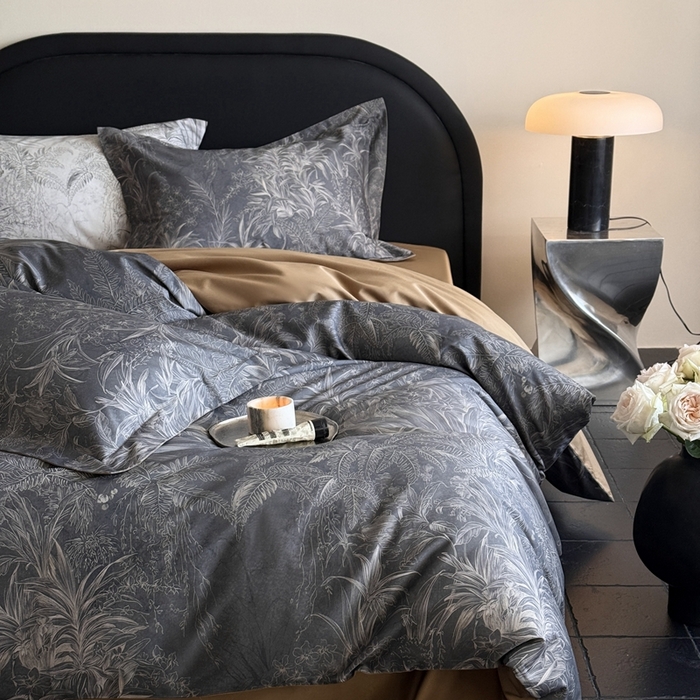 91家纺网 家纺一手货源 找家纺 （总）鹿班家居 2025年春夏款100S长绒棉数码印花系列四件套—挪威森林