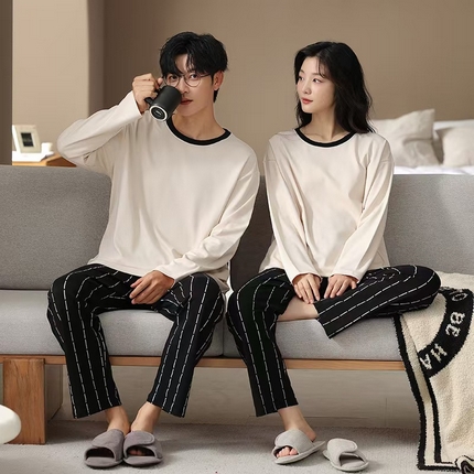 91家纺网 家纺一手货源 找家纺 （总）洛兰沙家居馆【只代发】【只代发】 纯棉情侣翻领睡袍