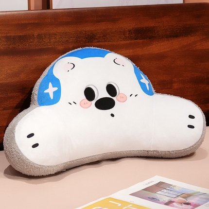 仟亿莱 2025新款耳机系列印花腰靠 拥抱耳机西高地