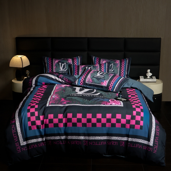 91家纺网 家纺一手货源 找家纺 花沐 2025新款轻奢潮牌亲肤棉纯棉四件套 憬年