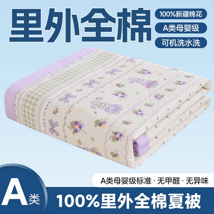 91家纺网 家纺一手货源 找家纺 （总）羽梦家纺 2025新款新疆棉花全棉夏凉被被子被芯