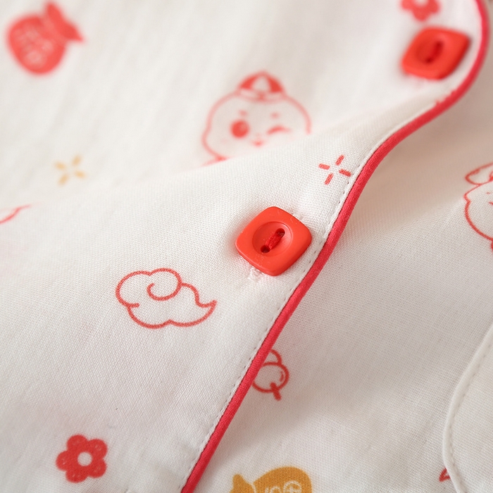 91家纺网 家纺一手货源 找家纺 （总）洛兰沙家居馆【只代发】【只代发】 简约印花睡衣女春夏季宽松休闲家居服