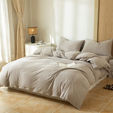 91家纺网 家纺一手货源 找家纺 （总）梦可莱家居 2025春夏新品全棉针织棉纯色系列