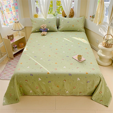 91家纺网 家纺一手货源 找家纺 （总）名兮-2025新款全棉双层纱床单