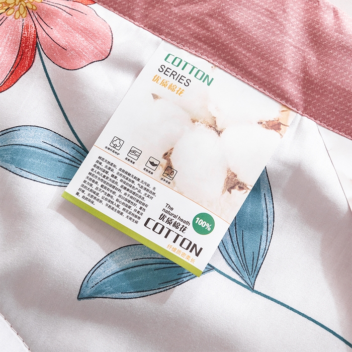 91家纺网 家纺一手货源 找家纺 羽梦家纺 2025新款新疆棉花全棉夏凉被被子被芯 梦田粉