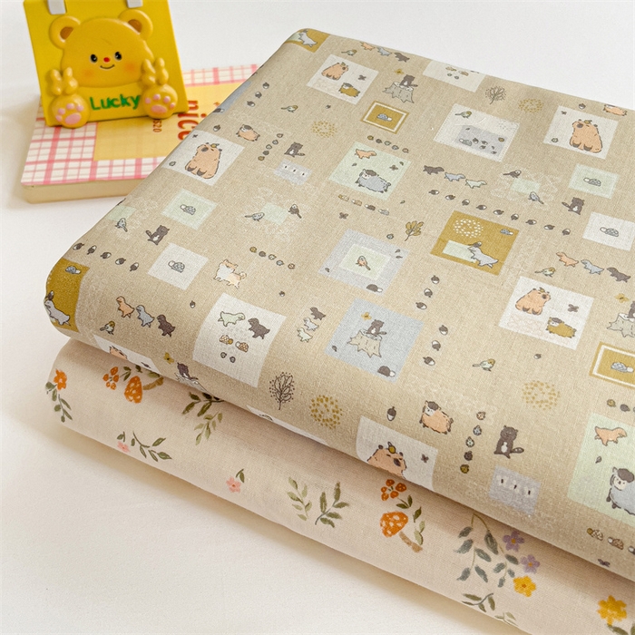 91家纺网 家纺一手货源 找家纺 名兮-2025新款全棉双层纱床单 双层纱-波波乐园