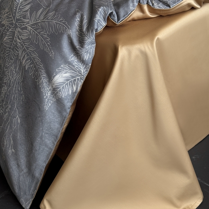 91家纺网 家纺一手货源 找家纺 （总）鹿班家居 2025年春夏款100S长绒棉数码印花系列四件套—挪威森林