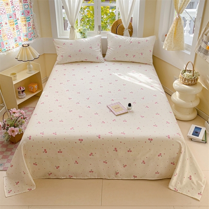 91家纺网 家纺一手货源 找家纺 （总）名兮-2025新款全棉双层纱床单