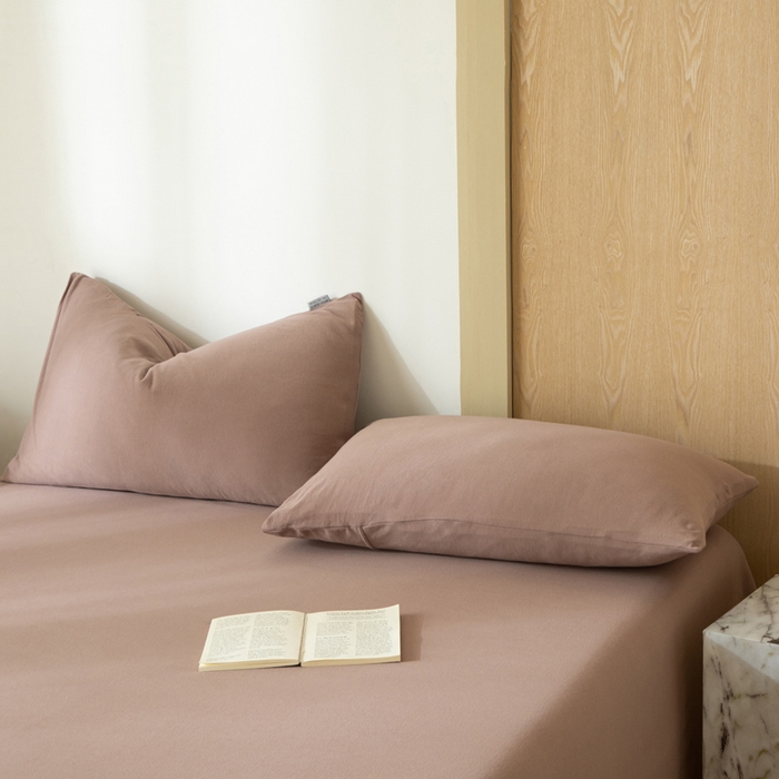 91家纺网 家纺一手货源 找家纺 梦可莱家居 2025春夏新品全棉针织棉纯色系列 蔷薇