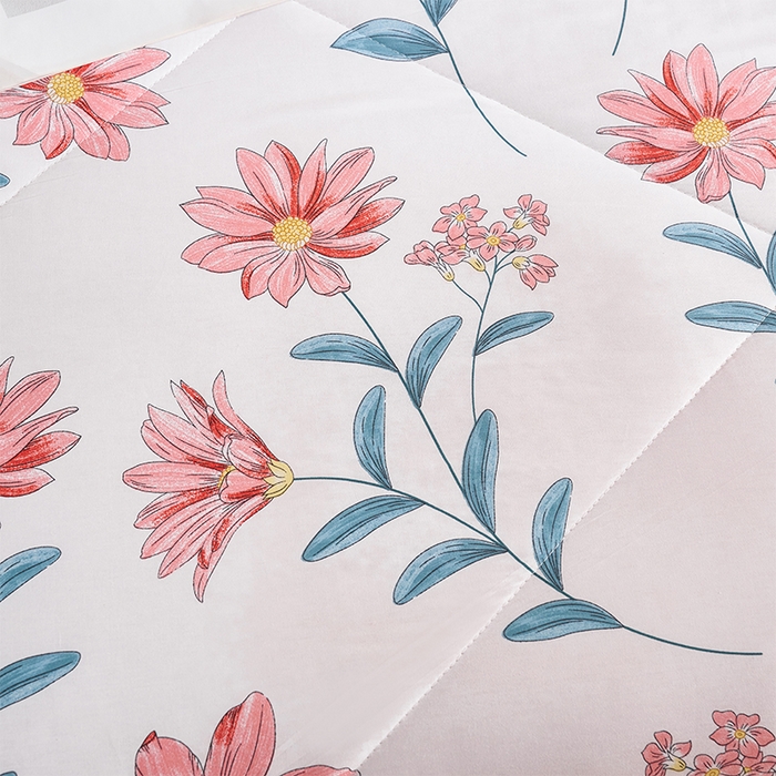 91家纺网 家纺一手货源 找家纺 羽梦家纺 2025新款新疆棉花全棉夏凉被被子被芯 梦田粉