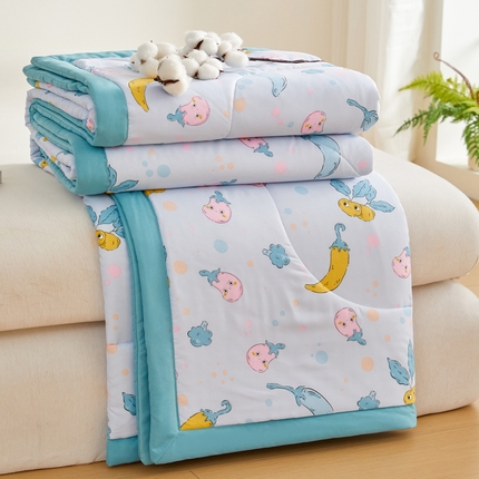 91家纺网 家纺一手货源 找家纺 （总）海洋家纺 2025款水洗棉纯棉花夏凉被全棉花印花夏被空调被薄被子