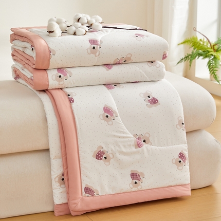 91家纺网 家纺一手货源 找家纺 （总）海洋家纺 2025款水洗棉纯棉花夏凉被全棉花印花夏被空调被薄被子