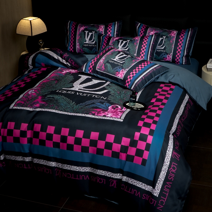 91家纺网 家纺一手货源 找家纺 花沐 2025新款轻奢潮牌亲肤棉纯棉四件套 憬年