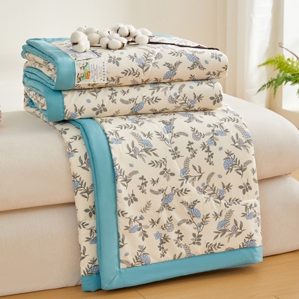 91家纺网 家纺一手货源 找家纺 （总）海洋家纺 2025款水洗棉纯棉花夏凉被全棉花印花夏被空调被薄被子