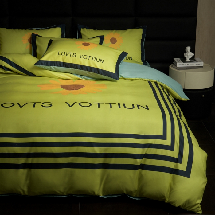 91家纺网 家纺一手货源 找家纺 花沐 2025新款轻奢潮牌亲肤棉纯棉四件套 雏菊