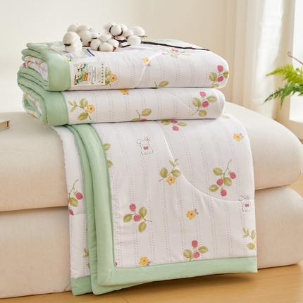 91家纺网 家纺一手货源 找家纺 （总）海洋家纺 2025款水洗棉纯棉花夏凉被全棉花印花夏被空调被薄被子