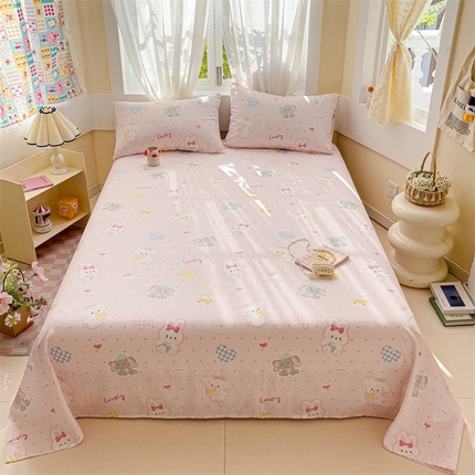 91家纺网 家纺一手货源 找家纺 （总）名兮-2025新款全棉双层纱床单