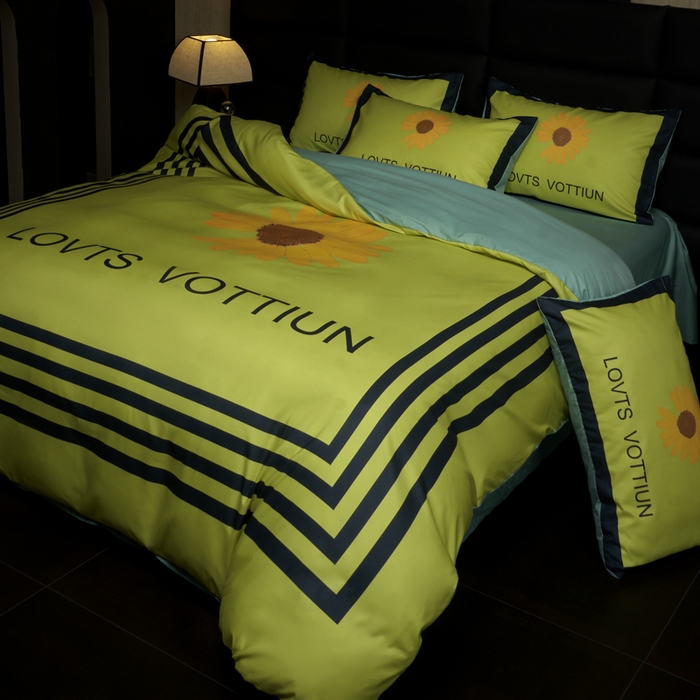 91家纺网 家纺一手货源 找家纺 花沐 2025新款轻奢潮牌亲肤棉纯棉四件套 雏菊