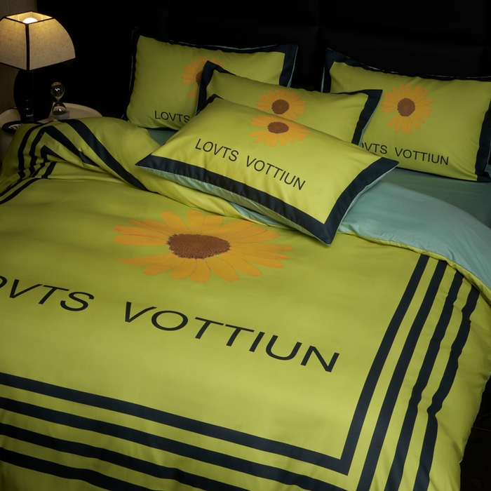 91家纺网 家纺一手货源 找家纺 花沐 2025新款轻奢潮牌亲肤棉纯棉四件套 雏菊