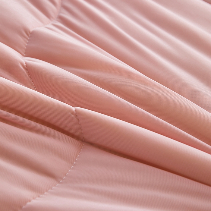 91家纺网 家纺一手货源 找家纺 米米儿家纺 2025新款跨境电商凉感丝夏被西瓜空调被 樱花粉灰