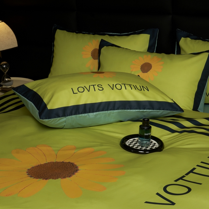 91家纺网 家纺一手货源 找家纺 花沐 2025新款轻奢潮牌亲肤棉纯棉四件套 雏菊