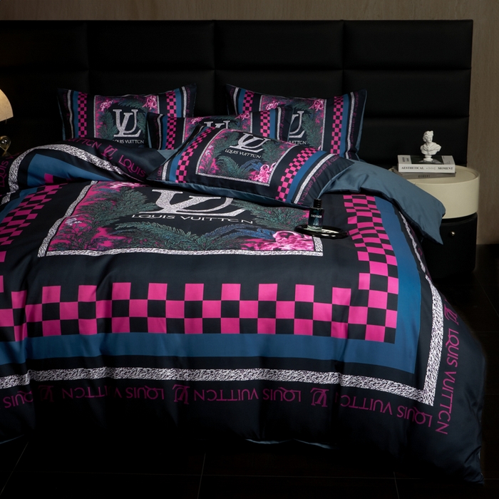 91家纺网 家纺一手货源 找家纺 花沐 2025新款轻奢潮牌亲肤棉纯棉四件套 憬年