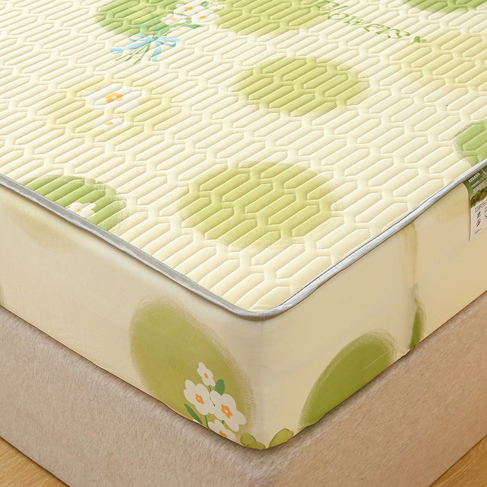 91家纺网 家纺一手货源 找家纺 伊人坊 2025新款A类凉感丝乳胶床笠凉席三件套 春意盎然