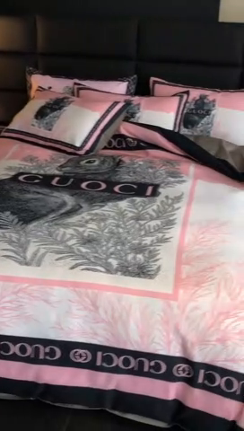 91家纺网 家纺一手货源 找家纺 花沐 2025新款轻奢潮牌亲肤棉纯棉四件套 熙兔