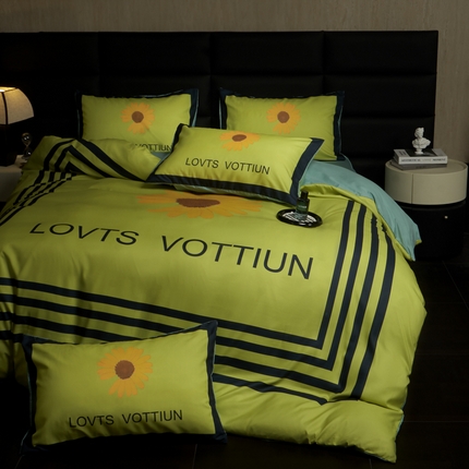 花沐 2025新款轻奢潮牌亲肤棉纯棉四件套 雏菊