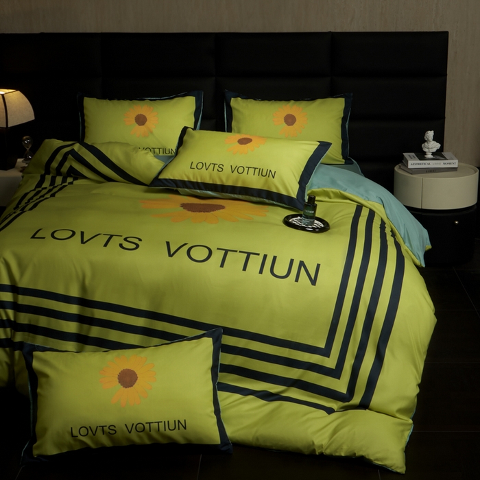 91家纺网 家纺一手货源 找家纺 花沐 2025新款轻奢潮牌亲肤棉纯棉四件套 雏菊