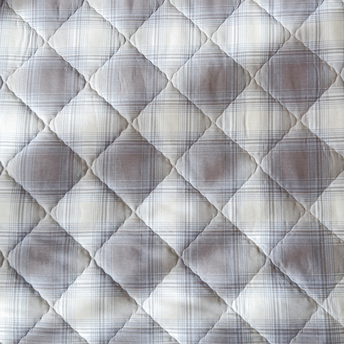 91家纺网 家纺一手货源 找家纺 U品汇 2025新款A类全棉夹棉防水床笠床罩单件隔尿透气床垫加厚防尘可水洗保护套 摩卡条纹-蓝