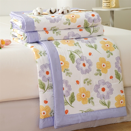 91家纺网 家纺一手货源 找家纺 （总）海洋家纺 2025款水洗棉纯棉花夏凉被全棉花印花夏被空调被薄被子