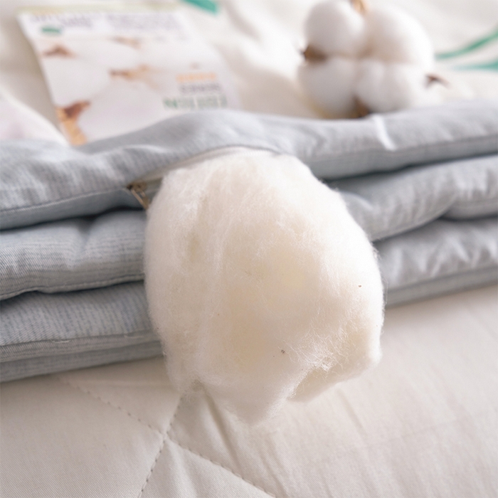 91家纺网 家纺一手货源 找家纺 羽梦家纺 2025新款新疆棉花全棉夏凉被被子被芯 梦境幽蓝