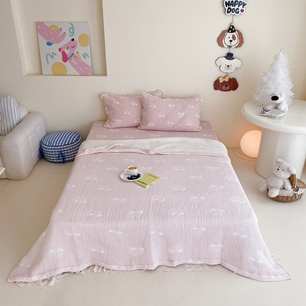 麻依 2025新款多层纱布天丝夏凉被子被芯 两颗草莓