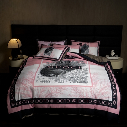 91家纺网 家纺一手货源 找家纺 色鬼布艺 2025新款轻奢亲肤纯棉四件套 熙兔